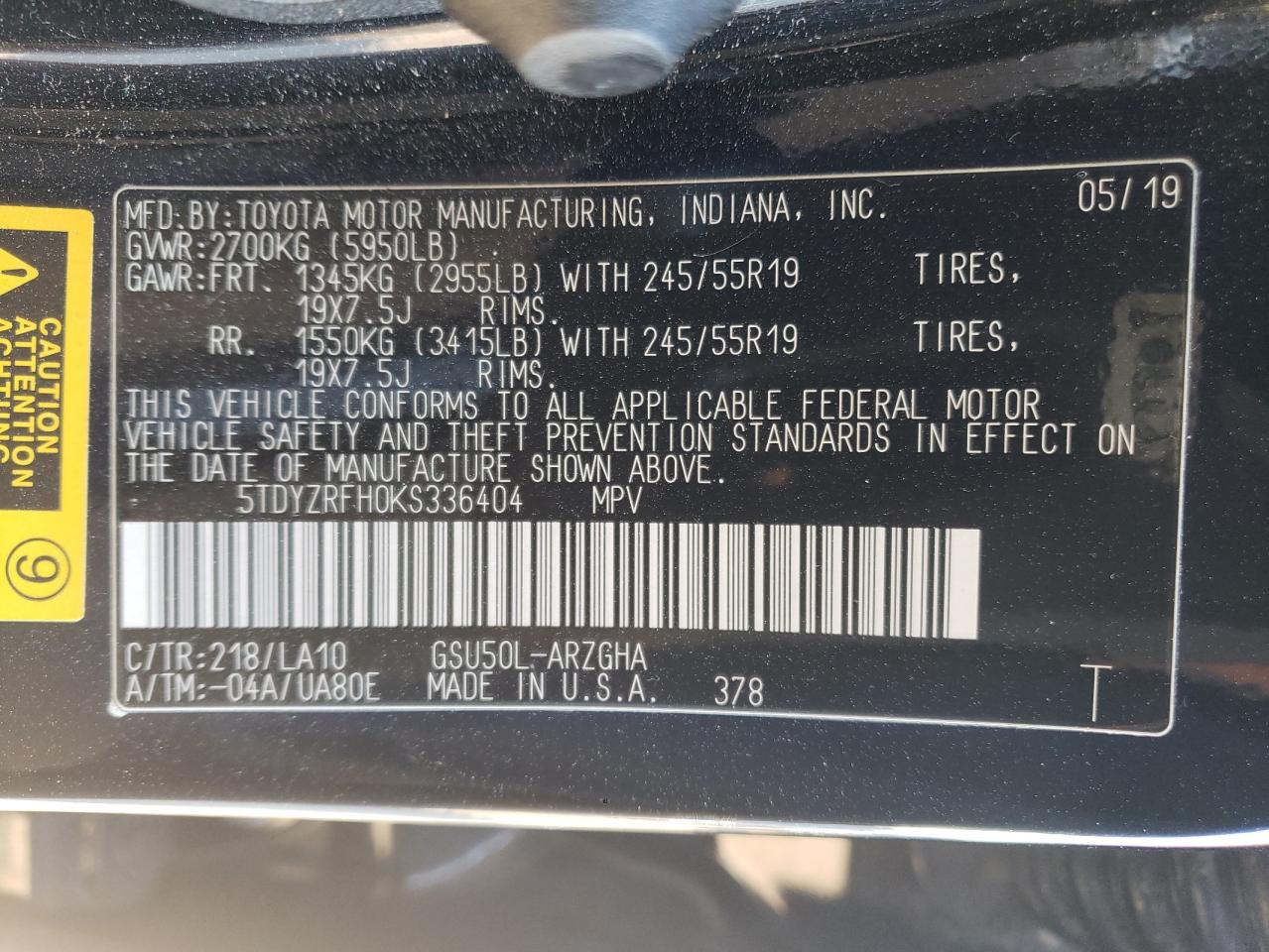 2019 Toyota Highlander - Image 14