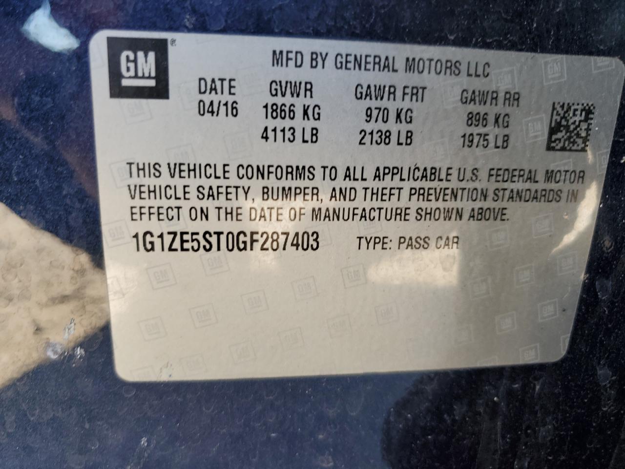 2016 Chevrolet Malibu - Image 12