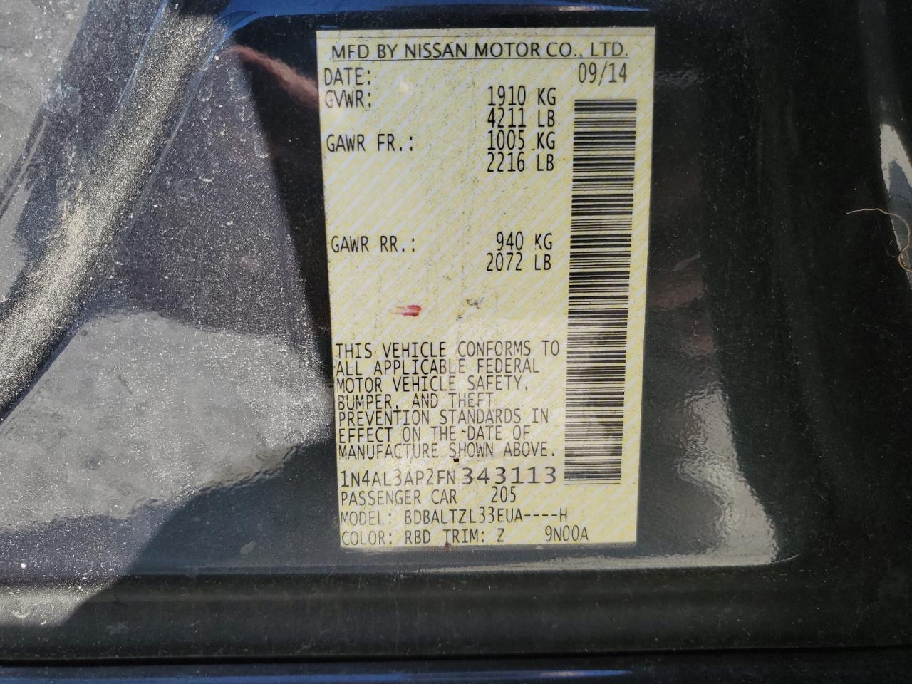 2015 Nissan Altima - Image 12