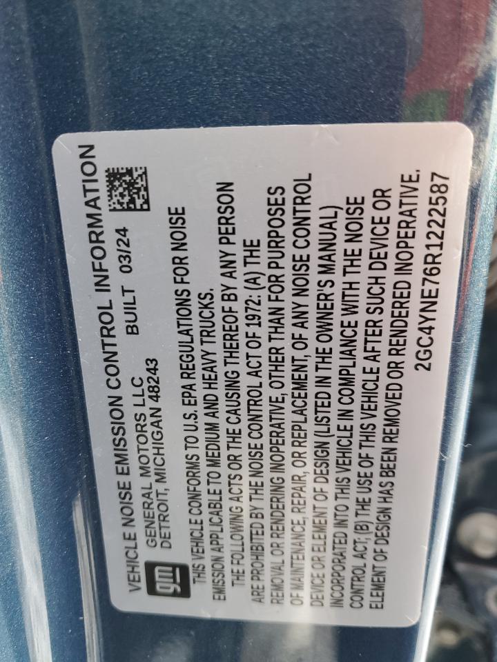 2024 Chevrolet Silverado K2500 Heavy Duty Lt VIN: 2GC4YNE76R1222587 Lot: 85521944