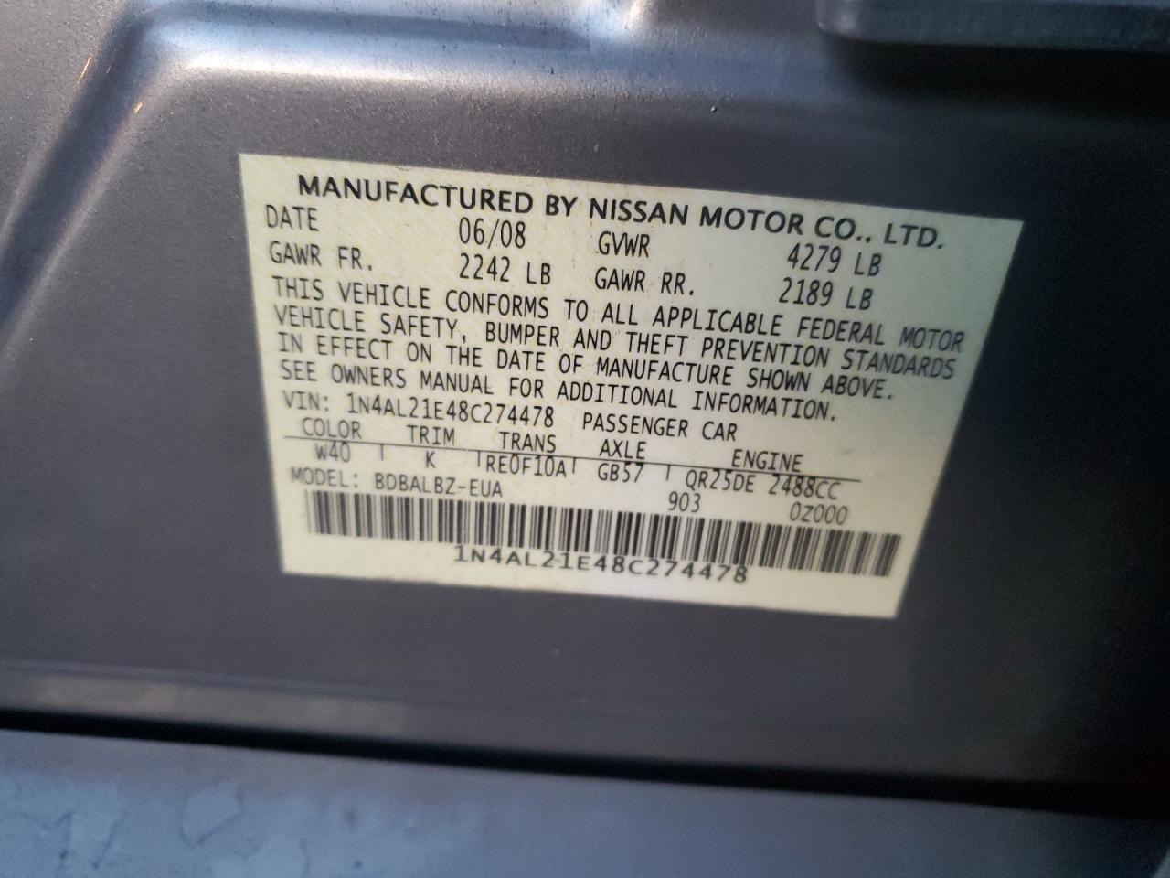 2008 Nissan Altima - Image 13