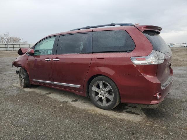  TOYOTA SIENNA 2014 Бургунді