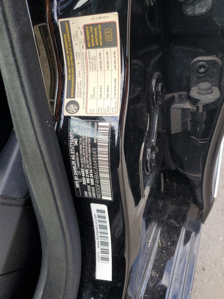 2012 Mercedes-Benz C 250 VIN: WDDGF4HB6CA648649 Lot: 86550224