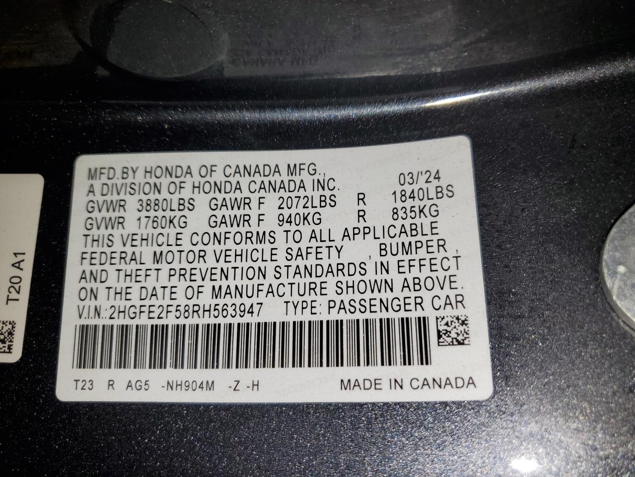 2024 Honda Civic - Image 12