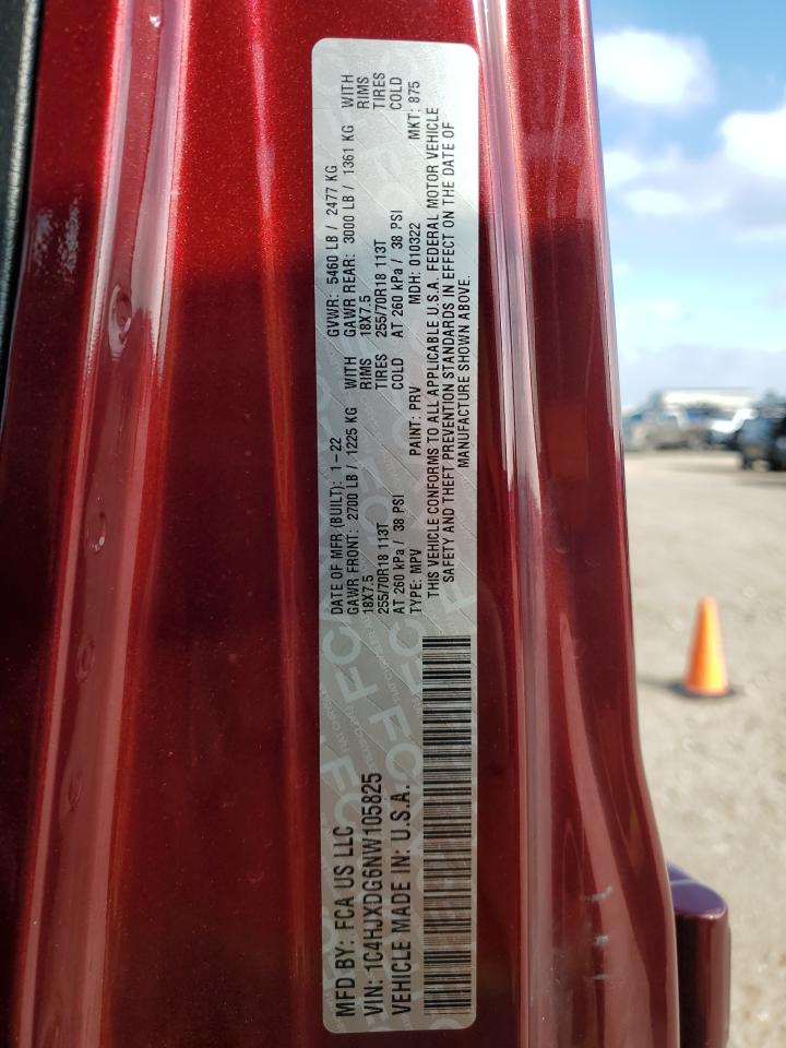 2022 Jeep Wrangler Unlimited Sport VIN: 1C4HJXDG6NW105825 Lot: 84442124