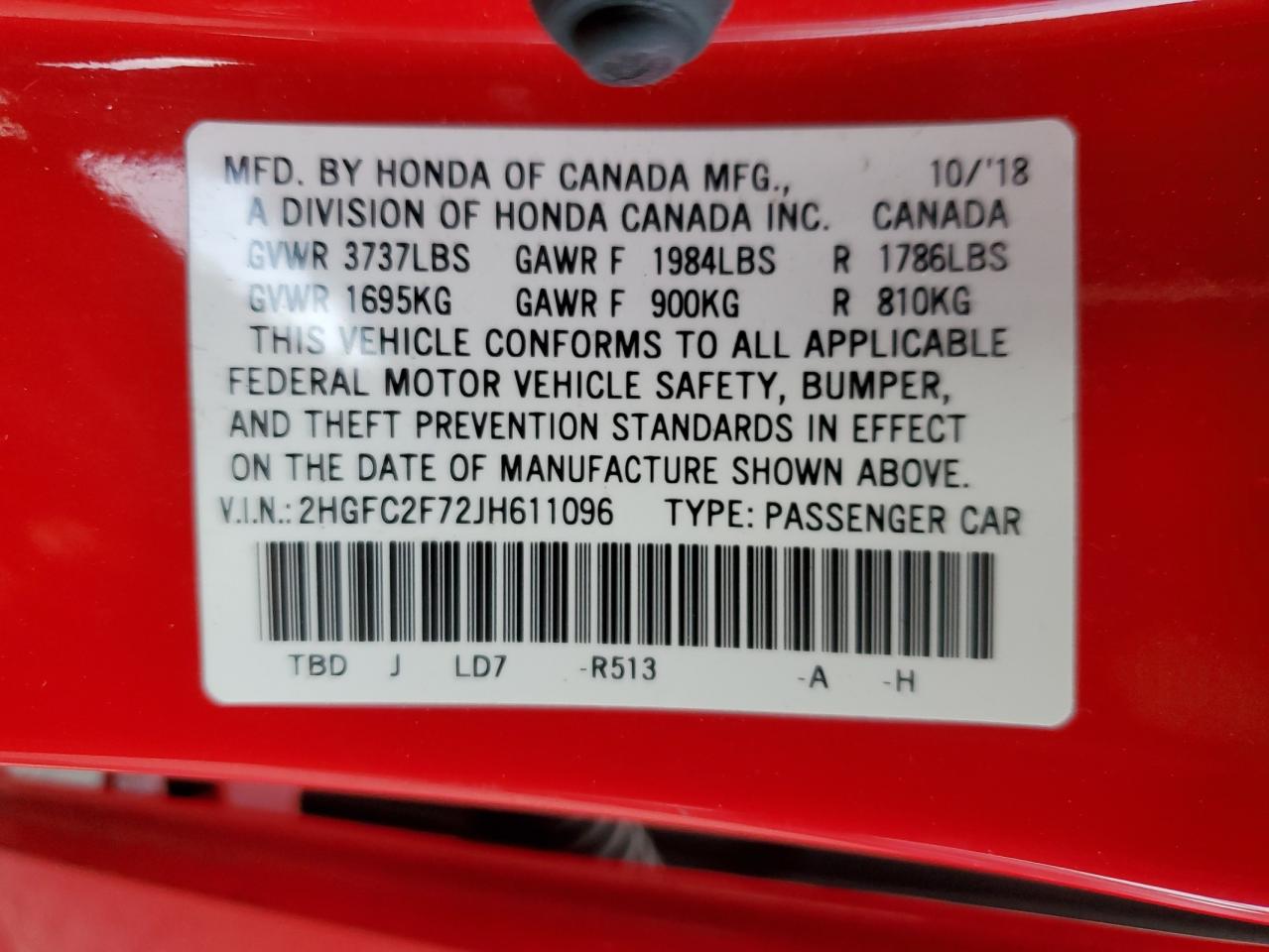 2018 Honda Civic - Image 14