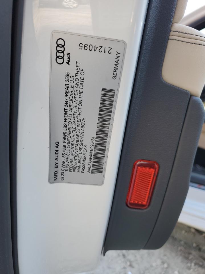 2023 Audi A4 Premium Plus 45 VIN: WAUEAAF44PN020684 Lot: 81092564