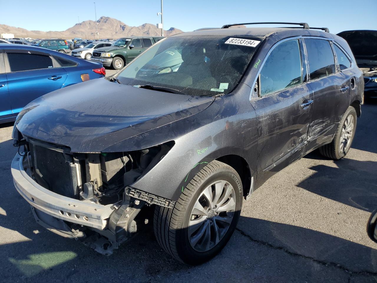 VIN 5FRYD4H41EB027396 2014 ACURA MDX no.1