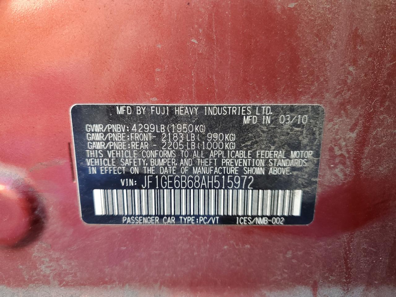 2010 Subaru Impreza - Image 14