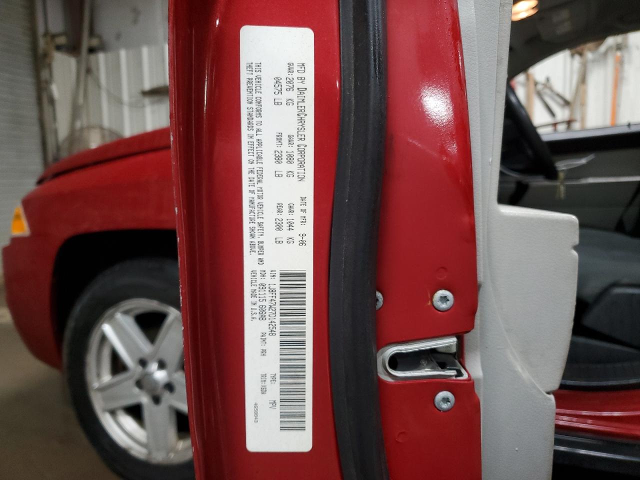 2007 Jeep Compass VIN: 1J8FF47W27D142548 Lot: 84523784