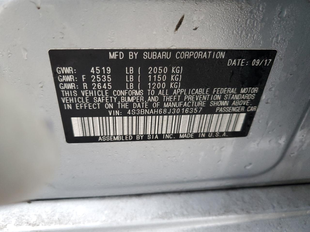 2018 Subaru Legacy - Image 12