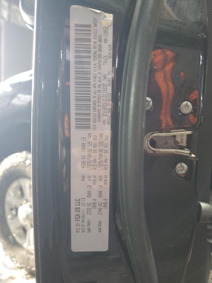 2020 Ram 2500 Big Horn VIN: 3C6UR5DL2LG115232 Lot: 83703554