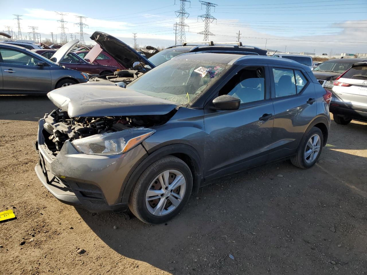 2019 Nissan Kicks S de vânzare în Elgin, IL - Front End