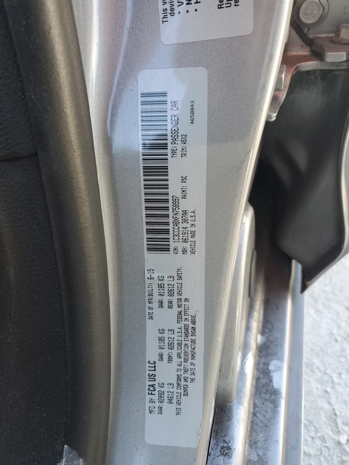 2015 Chrysler 200 Limited VIN: 1C3CCCABXFN758997 Lot: 85433114