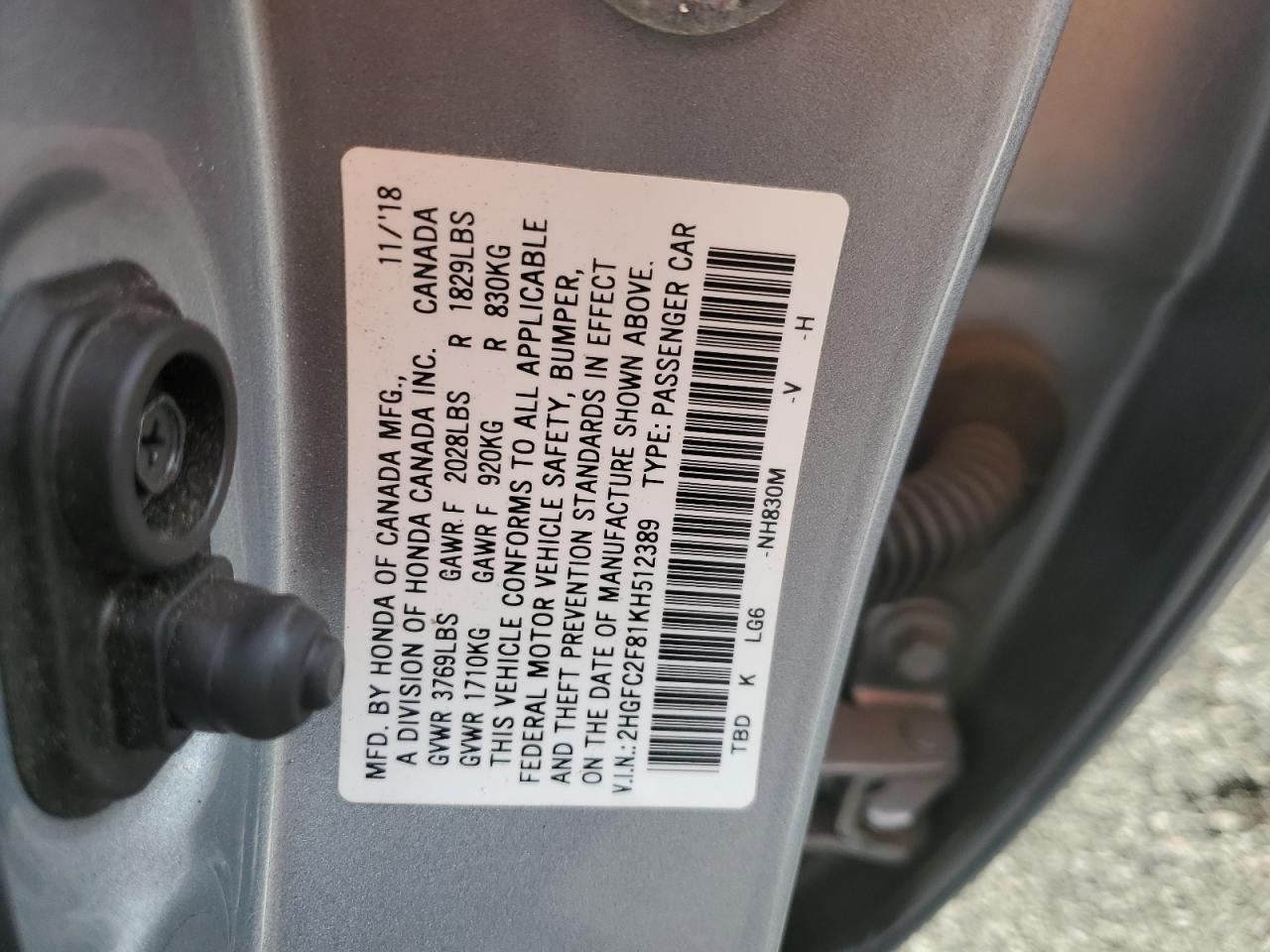 2019 Honda Civic - Image 12