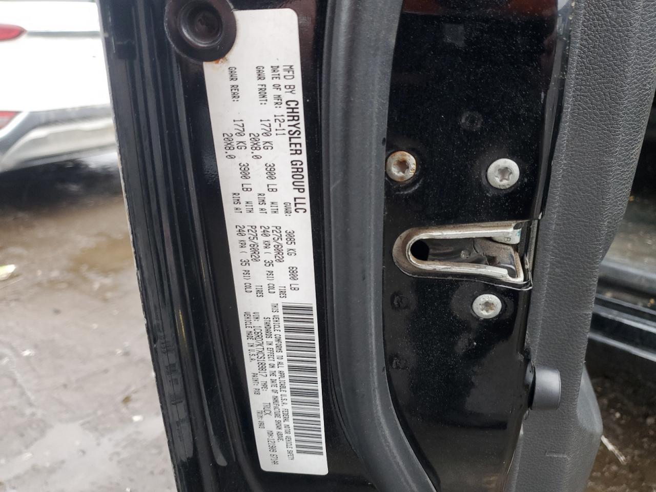 2012 Dodge Ram 1500 St VIN: 1C6RD7KTXCS189817 Lot: 86379204