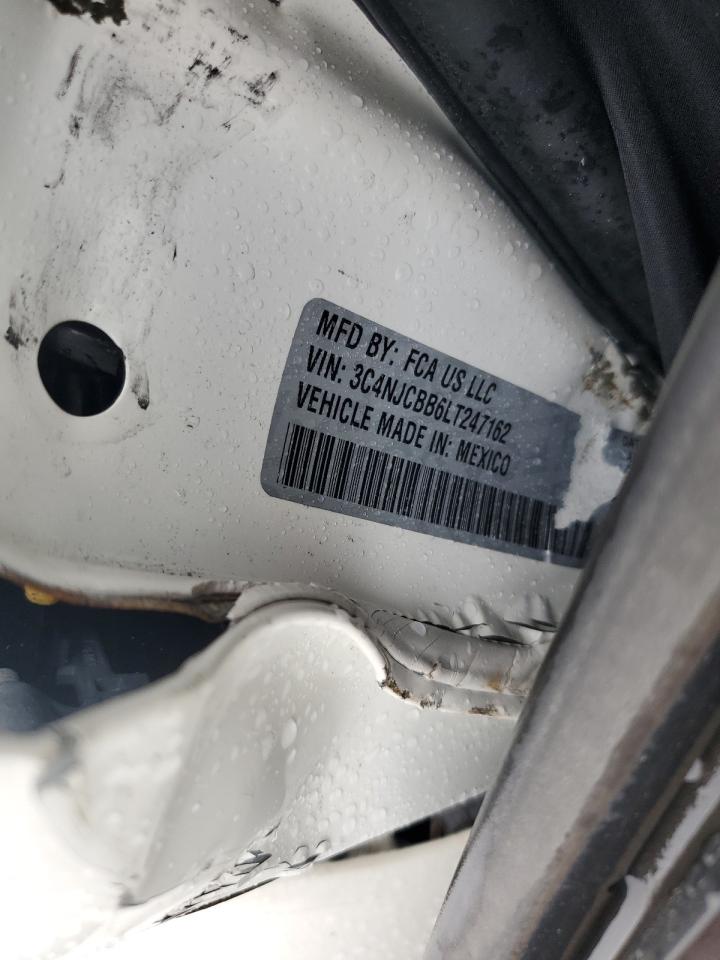 2020 Jeep Compass Latitude VIN: 3C4NJCBB6LT247162 Lot: 84041854