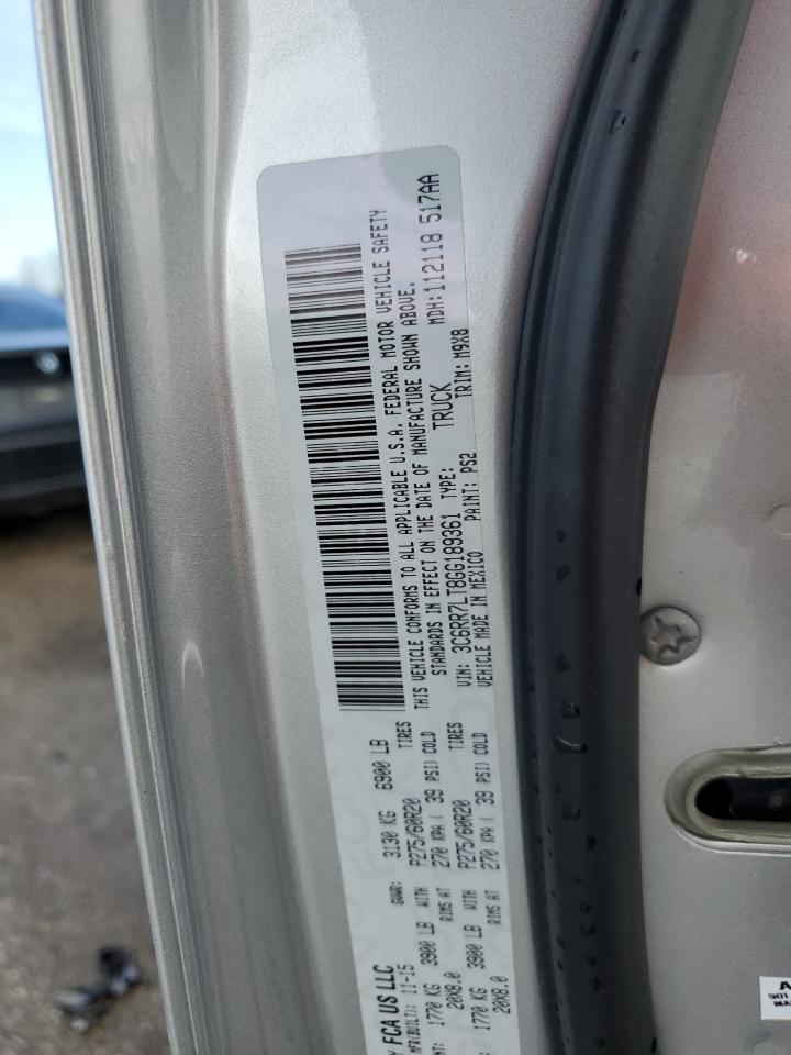 2016 Ram 1500 Slt VIN: 3C6RR7LT8GG189361 Lot: 85266144