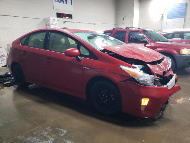  TOYOTA PRIUS 2012 Red