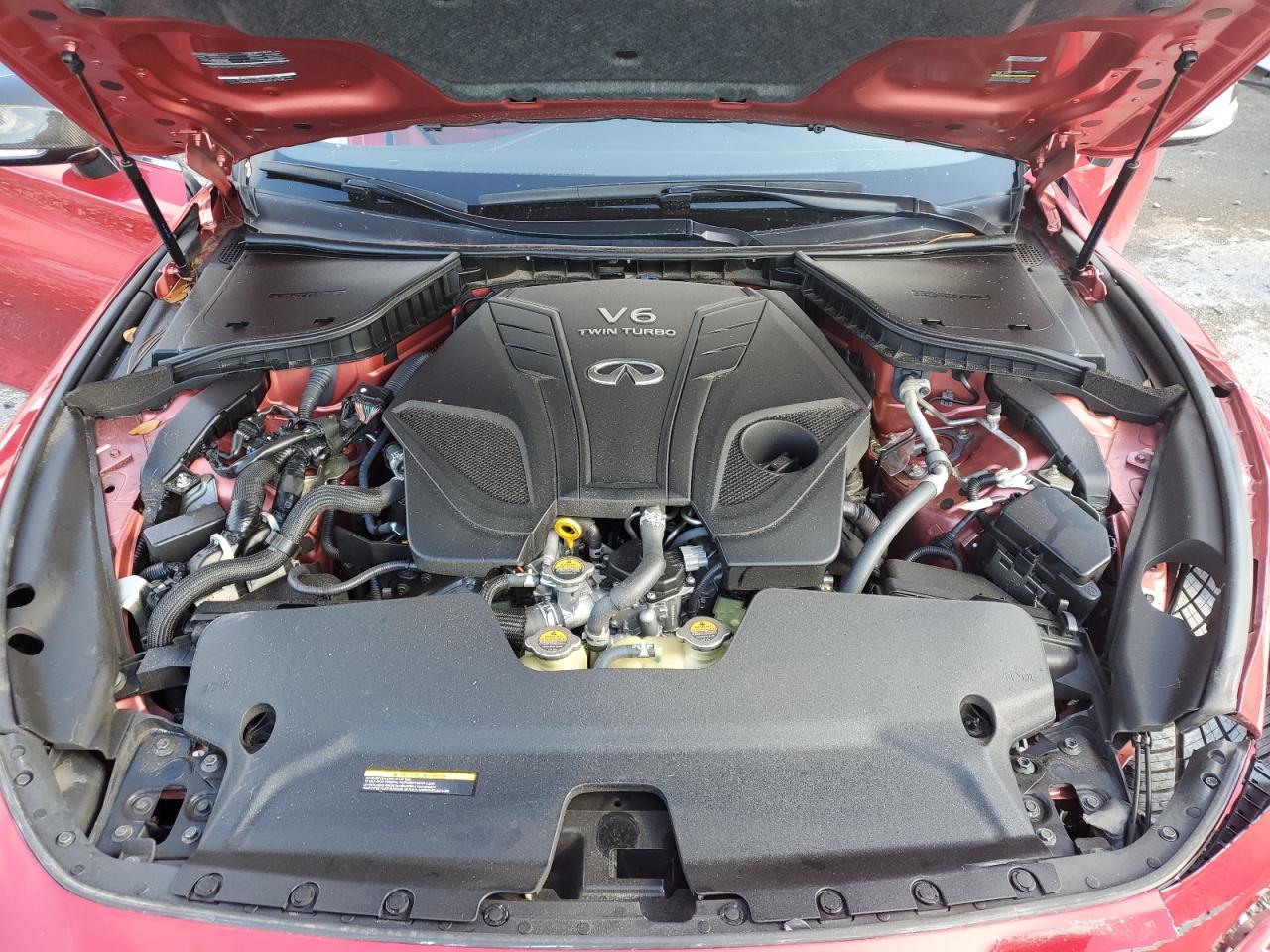 2020 Infiniti Q60 Red Sport 400 VIN: JN1FV7EK4LM400383 Lot: 87031234