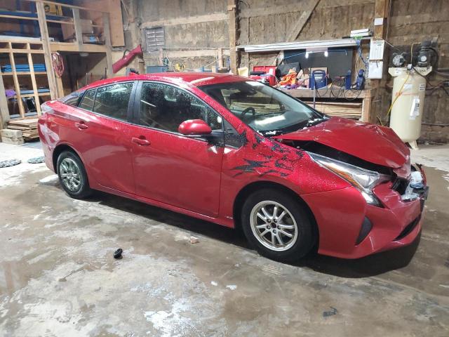  TOYOTA PRIUS 2017 Czerwony