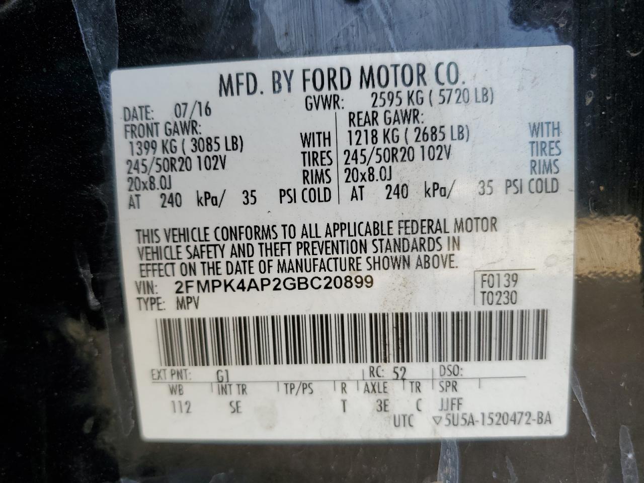 2016 Ford Edge - Image 13