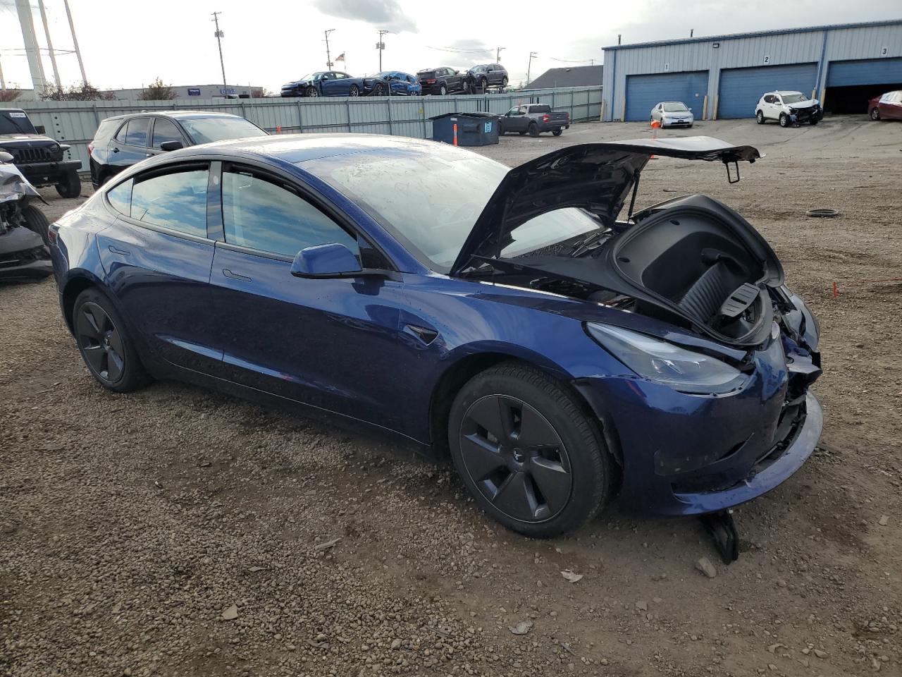 VIN 5YJ3E1EB4PF591508 2023 TESLA MODEL 3 no.4