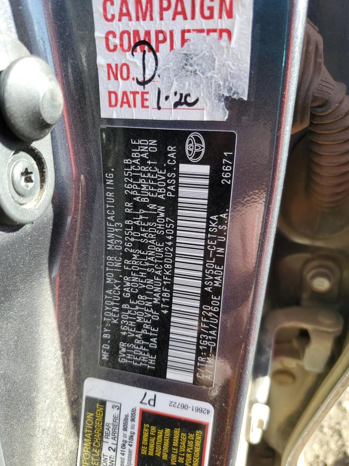 VIN 4T1BF1FK8DU244057 2013 TOYOTA CAMRY no.12