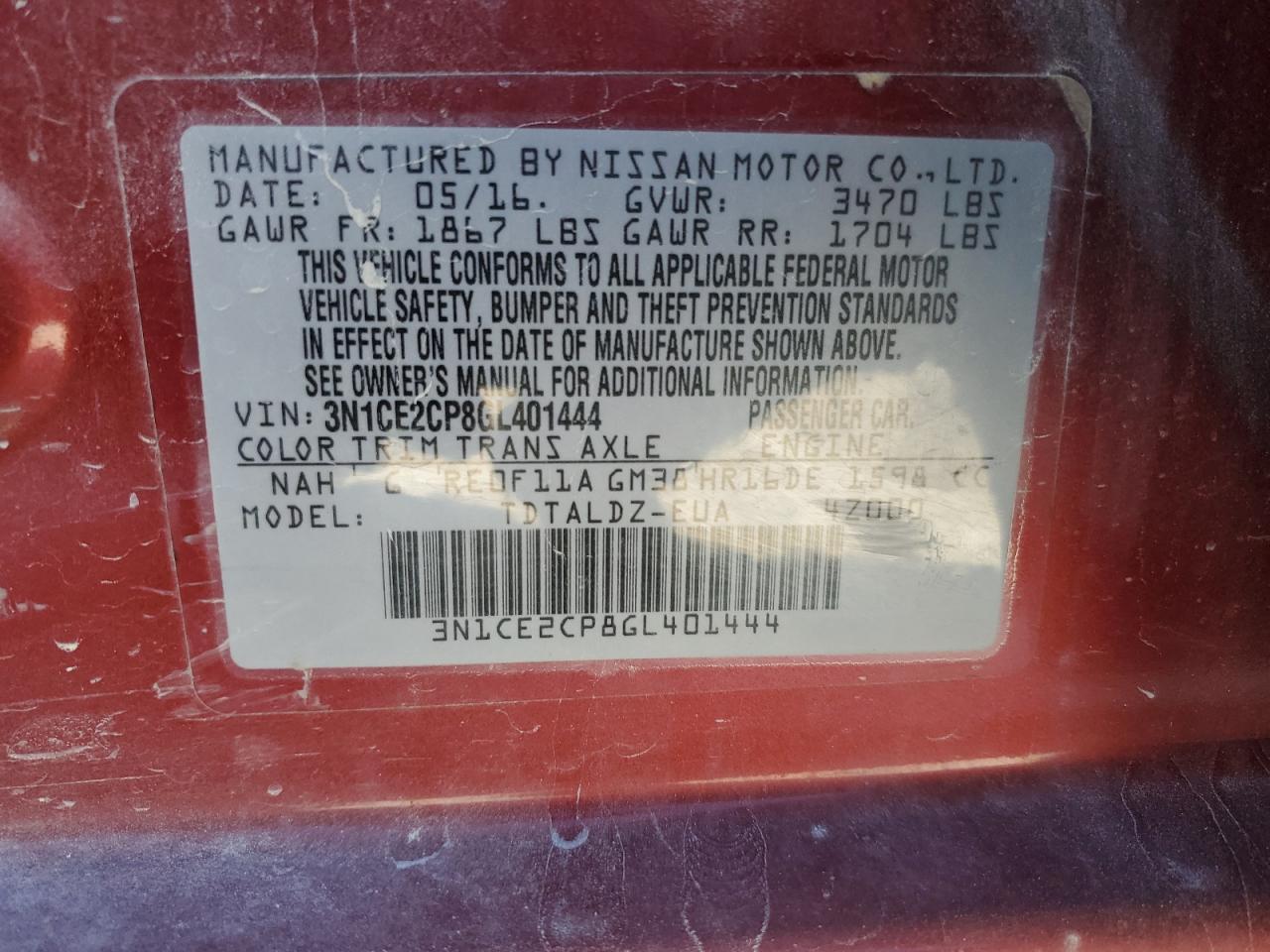 2016 Nissan Versa - Image 14