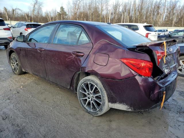  TOYOTA COROLLA 2017 Burgundy