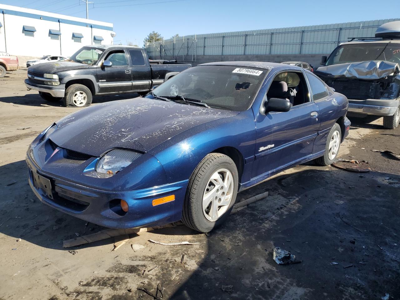 2002 Pontiac Sunfire Se VIN: 1G2JB12F227229011 Lot: 80796664