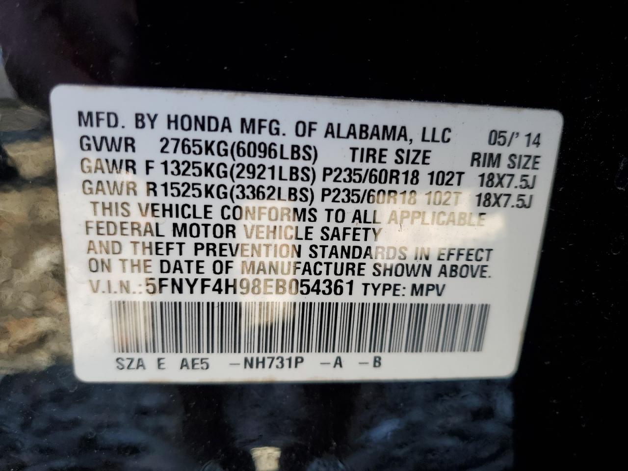 2014 Honda Pilot - Image 13