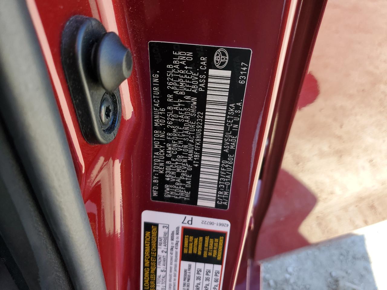 2017 Toyota Camry - Image 14