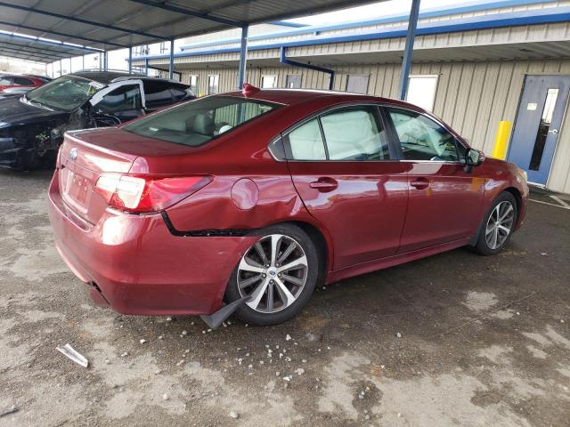  SUBARU LEGACY 2016 Czerwony