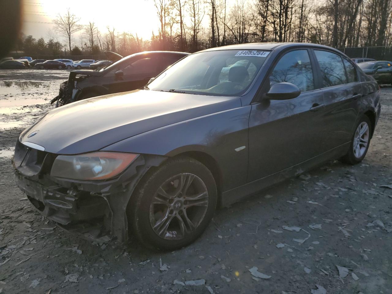 2008 BMW 328 I grey null gas WBAVA33538K053235 photo #1