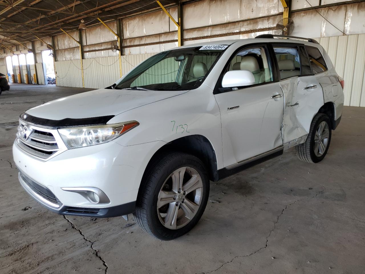 VIN 5TDDK3EH4DS238318 2013 TOYOTA HIGHLANDER no.1