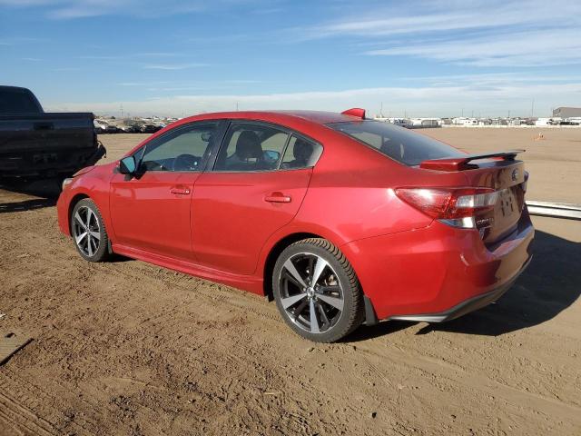  SUBARU IMPREZA 2017 Red