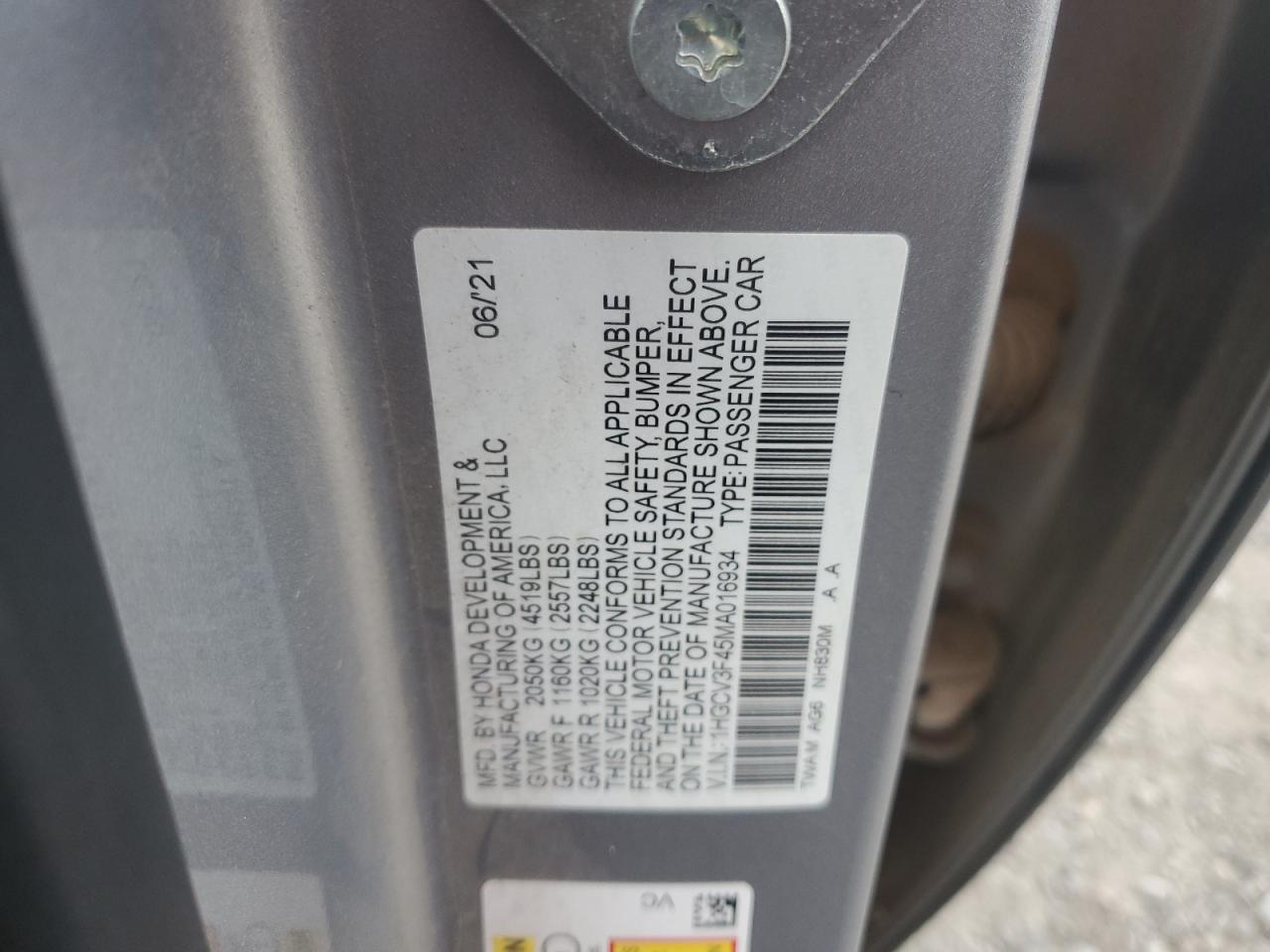 2021 Honda Accord - Image 13