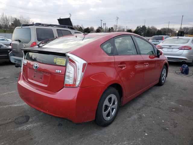  TOYOTA PRIUS 2012 Red