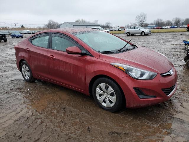  HYUNDAI ELANTRA 2016 Czerwony