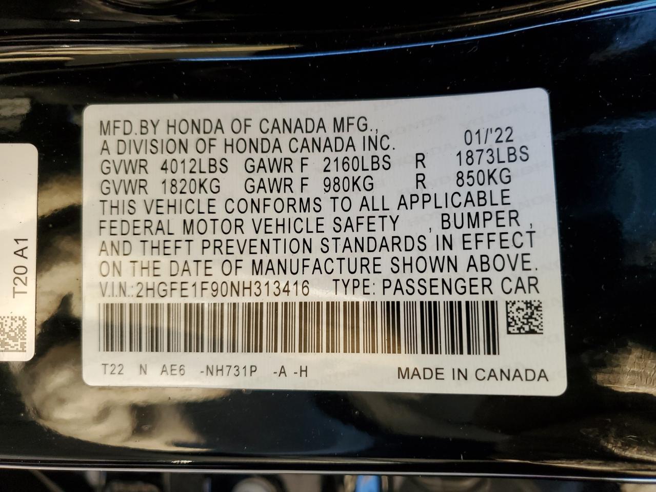 2022 Honda Civic - Image 12