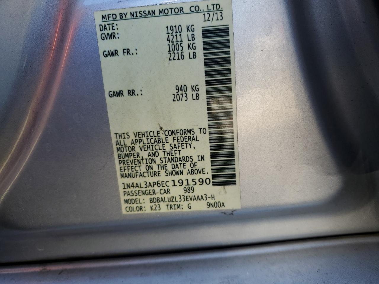 2014 Nissan Altima - Image 12