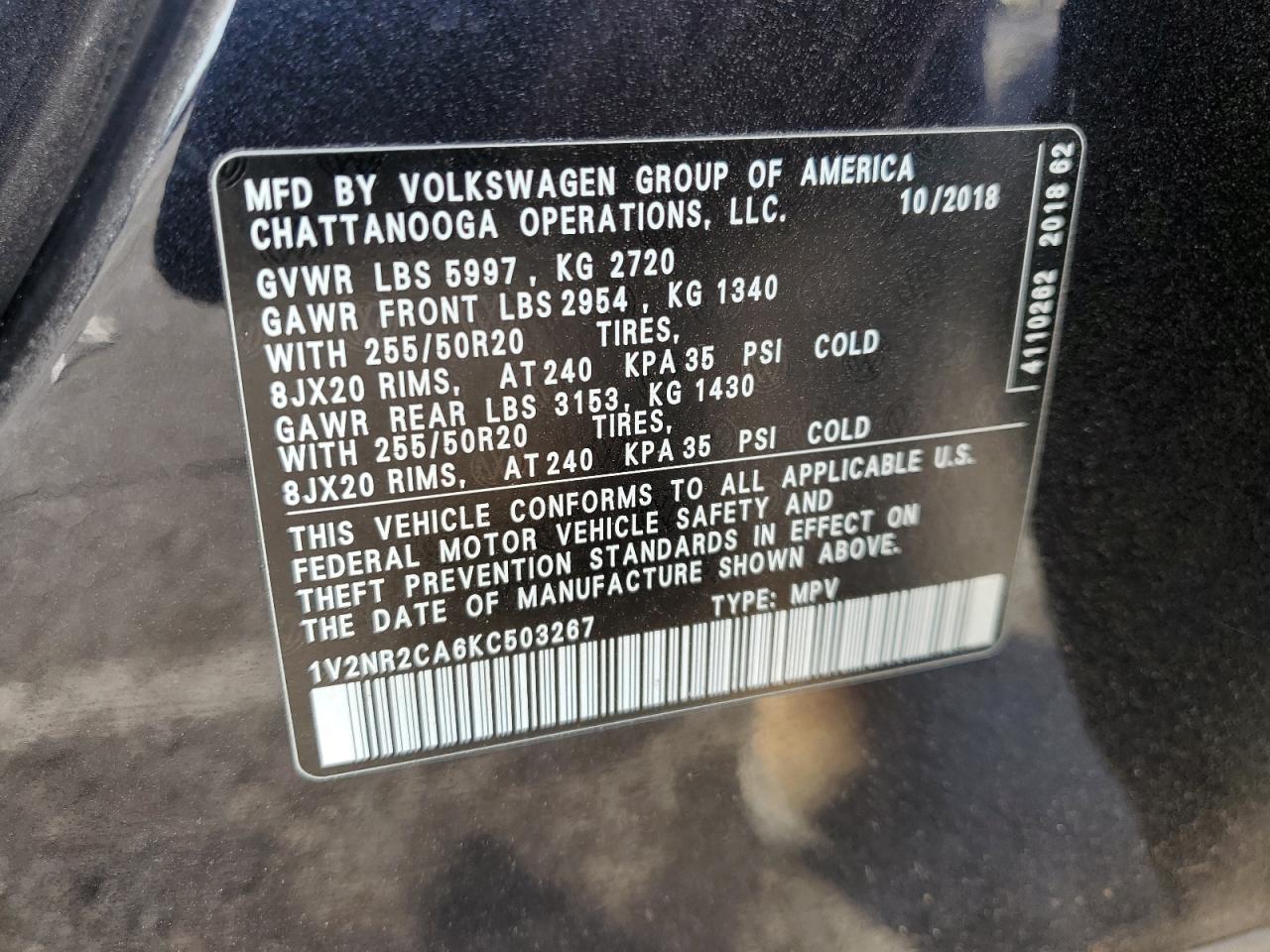 2019 Volkswagen Atlas - Image 15