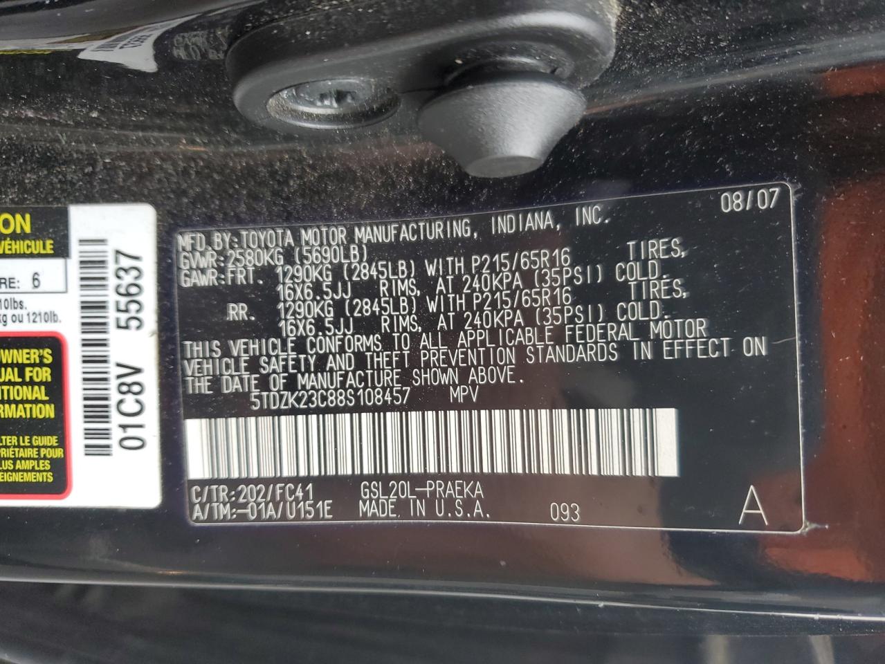 2008 Toyota Sienna - Image 14
