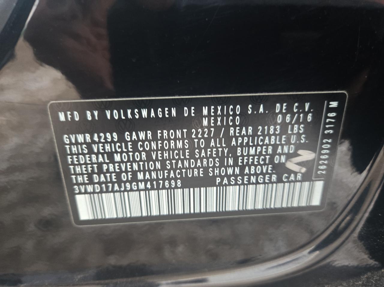 VIN 3VWD17AJ9GM417698 2016 VOLKSWAGEN JETTA no.10