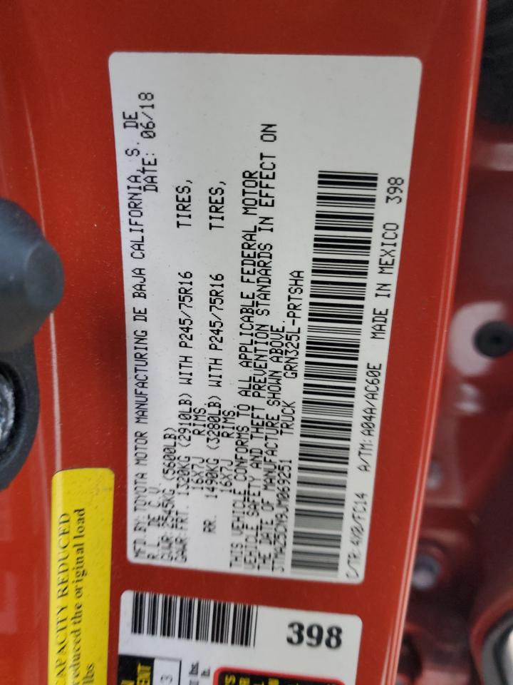 VIN 3TMAZ5CN9JM069251 2018 TOYOTA TACOMA no.12