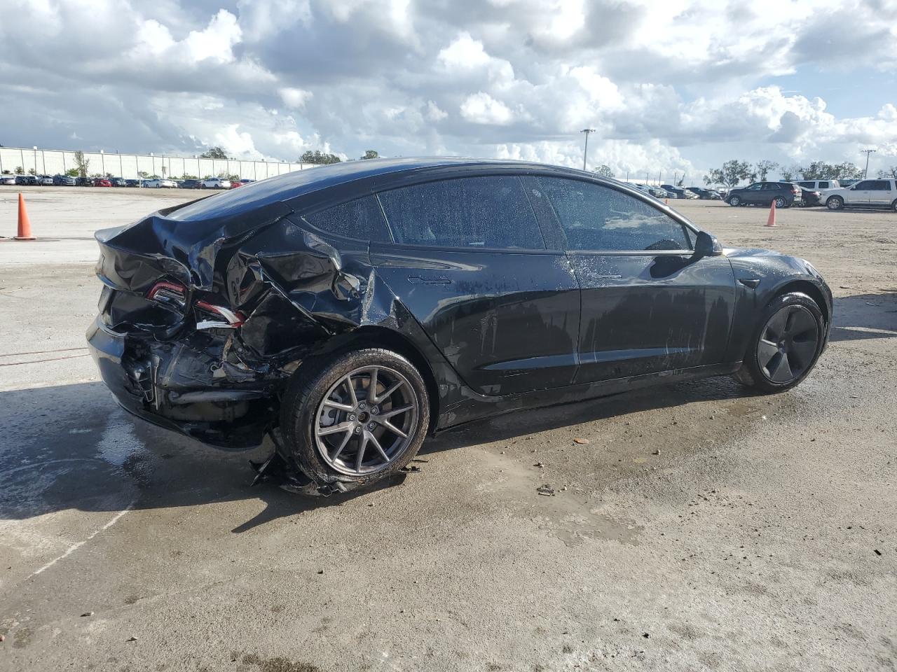 VIN 5YJ3E1EA2MF093844 2021 TESLA MODEL 3 no.3