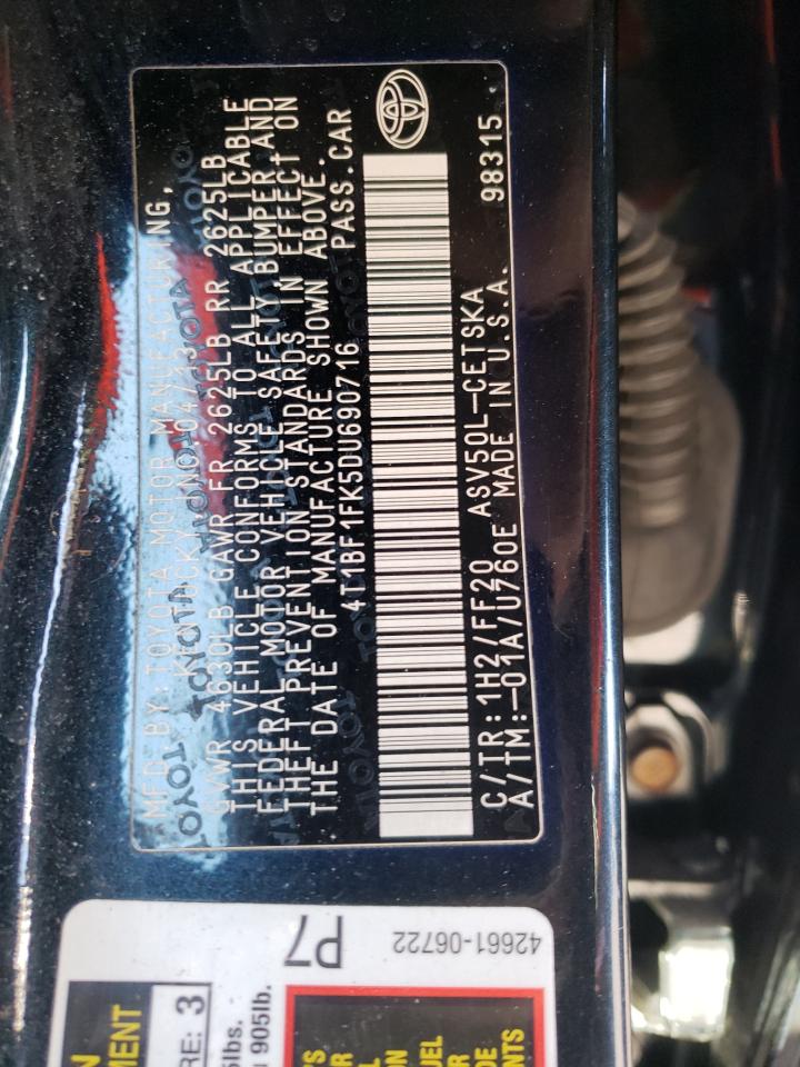 VIN 4T1BF1FK5DU690716 2013 TOYOTA CAMRY no.12