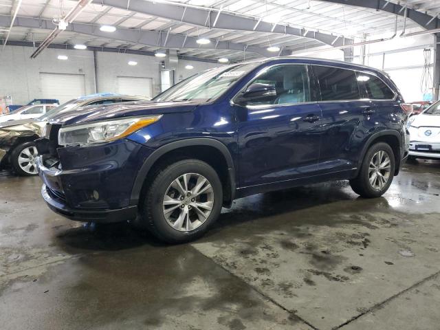  TOYOTA HIGHLANDER 2015 Blue