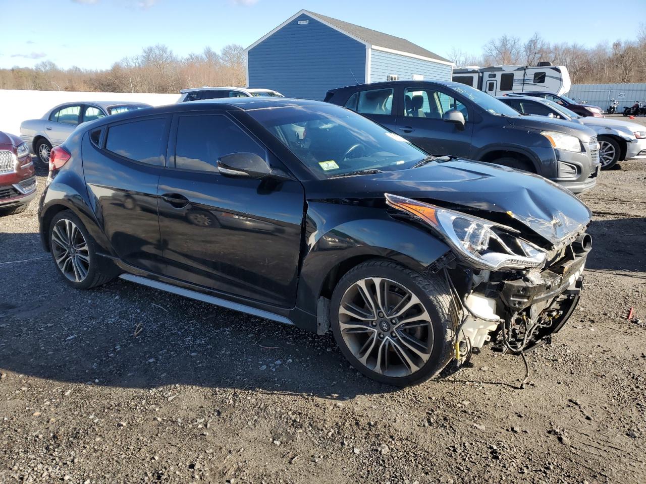 2017 Hyundai Veloster Turbo VIN: KMHTC6AE4HU308449 Lot: 85667574